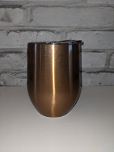 Colored Wine Tumbler with closing lid-Sublimation Blank-Elliott Creations