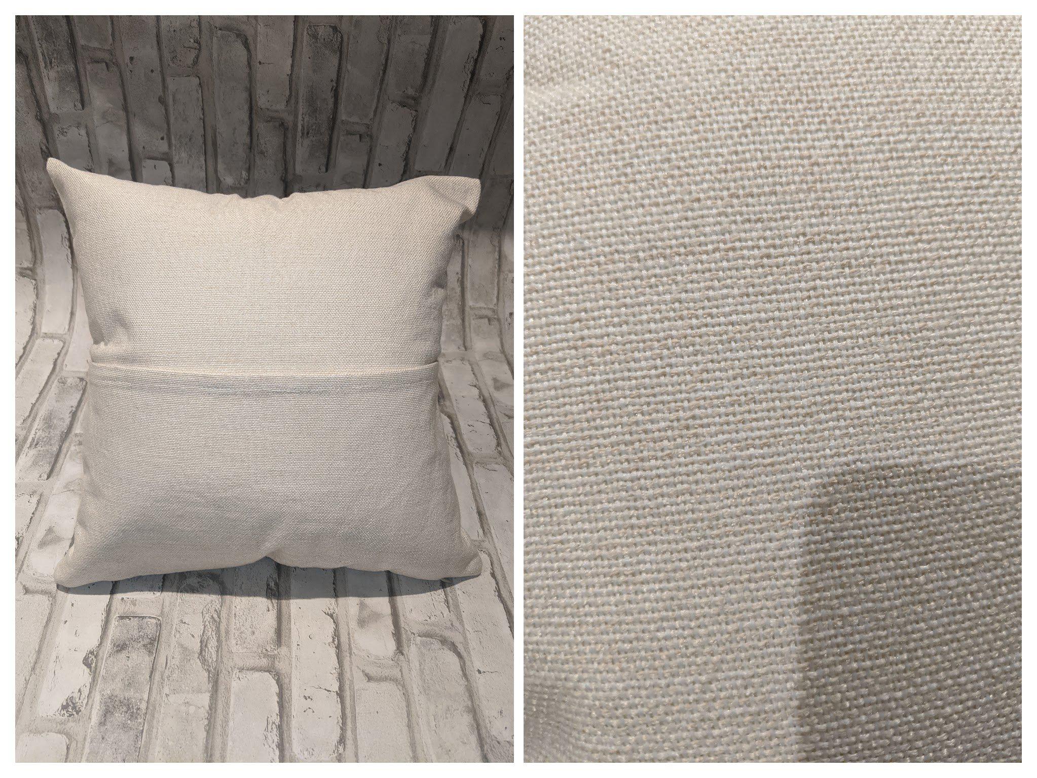 Linen cushion cover 16x16 with pocket-Sublimation Blank-Elliott Creations