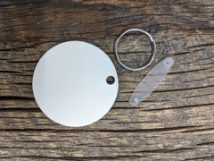 Circle Sublimation Keychain MDF-Sublimation Blank-Elliott Creations