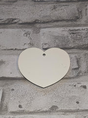 Ornament Heart MDF-Sublimation Blank-Elliott Creations