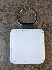 Glitter Square Keychain for sublimation blank