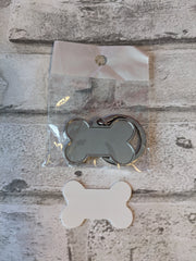 Dog Bone Sublimation Keychain
