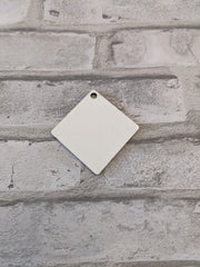 Ornament Diamond MDF-Sublimation Blank-Elliott Creations