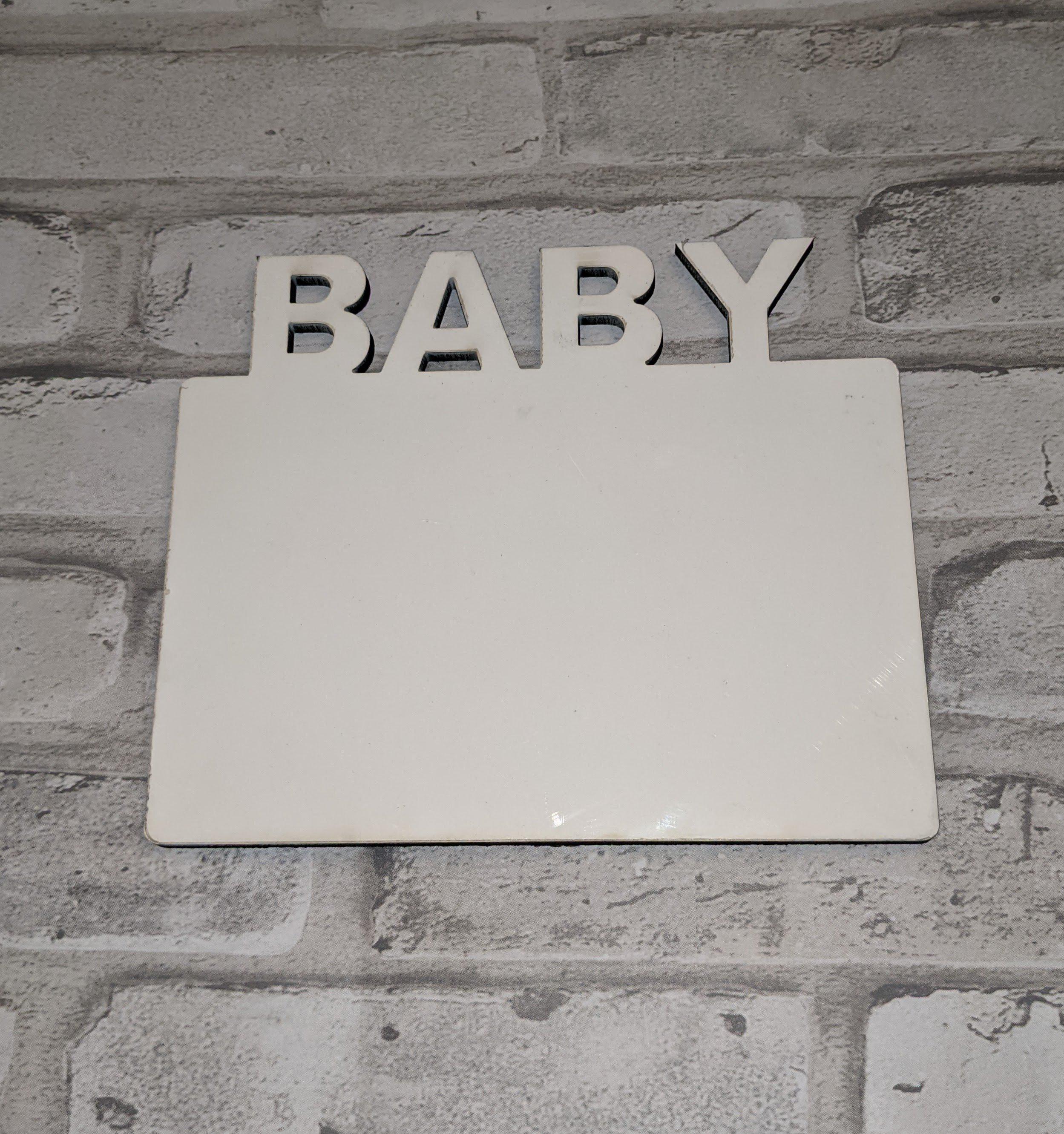 Baby MDF Photo Board-Sublimation Blank-Elliott Creations