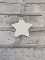 Ornament Star MDF-Sublimation Blank-Elliott Creations