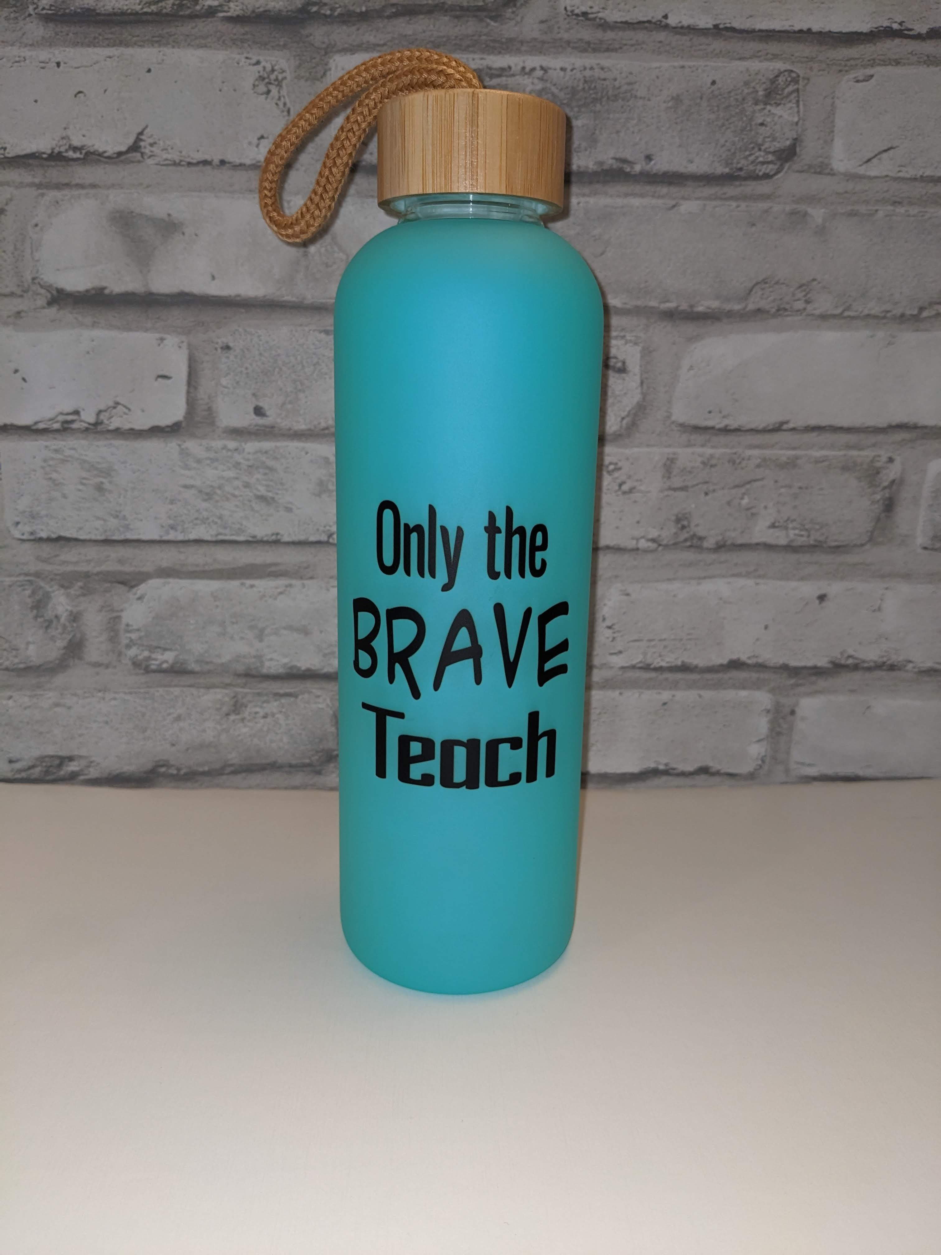 Glass Water Bottle for Sublimation 25oz with Bamboo Lid