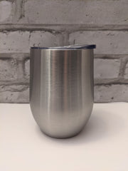 Colored Wine Tumbler with closing lid-Sublimation Blank-Elliott Creations