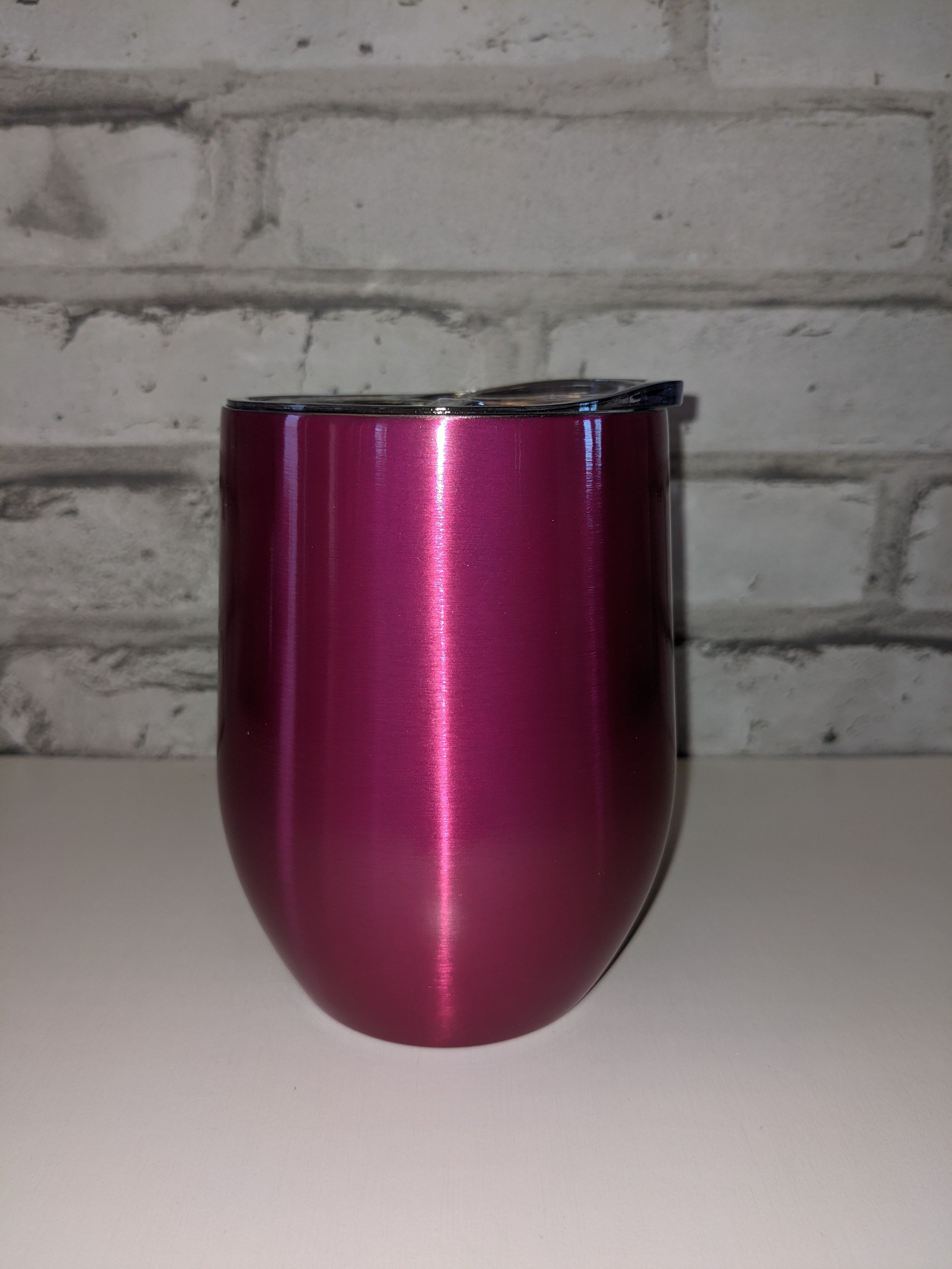 Colored Wine Tumbler with closing lid-Sublimation Blank-Elliott Creations
