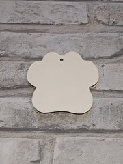 Ornament Paw Print MDF-Sublimation Blank-Elliott Creations