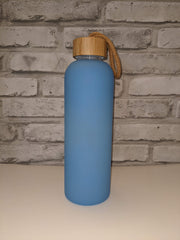 Glass Water Bottle for Sublimation 25oz with Bamboo Lid