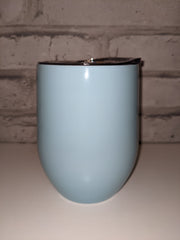 Colored Wine Tumbler with closing lid-Sublimation Blank-Elliott Creations