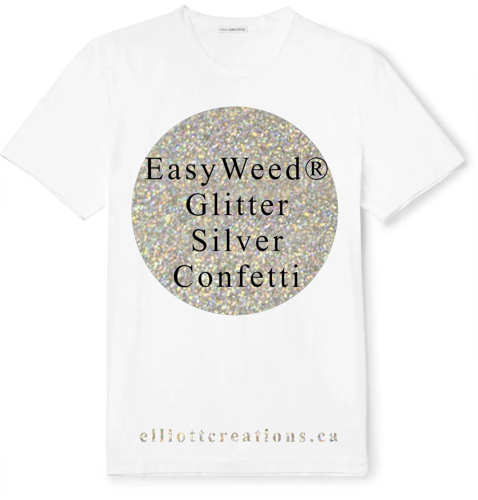 Silver Confetti - Siser Glitter HTV-HTV-Elliott Creations